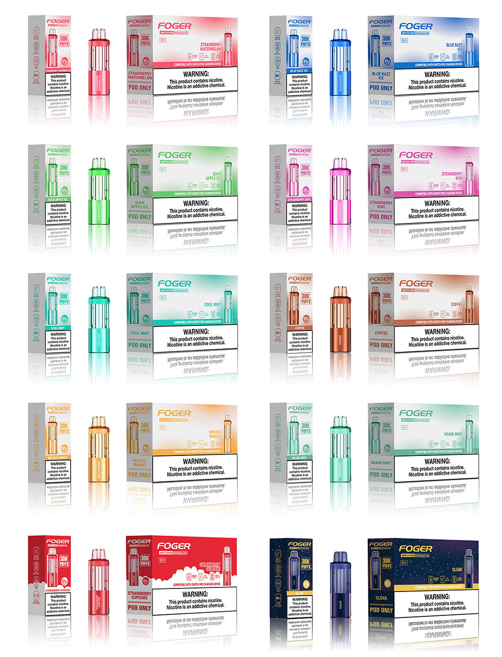 Foger Switch Pro Kit - 30K Puff Pod Based Disposable