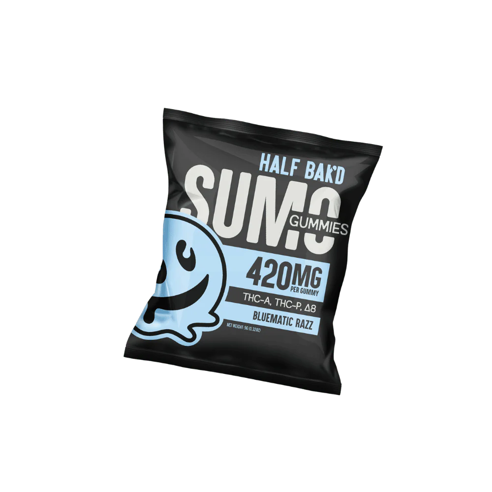 Half Bak'd - Sumo Gummies (THC-A + THC-P) - Delta Gummies (420mg x 2 Gummies)