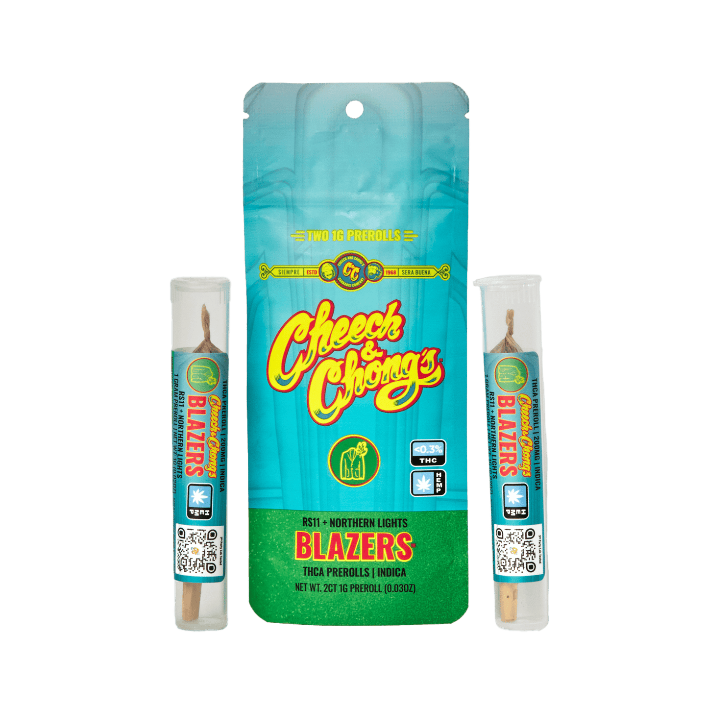 Cheech and Chong's - Blazers (THC A+ HHC) - Delta Pre-Rolls (1g x 2 Pre-Rolls)