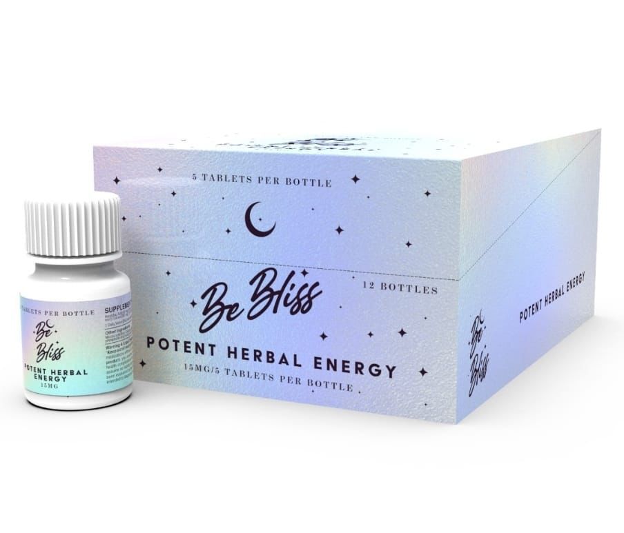 BE BLISS HERBAL ENERGY TABLETS 15MG/5CT/12PK