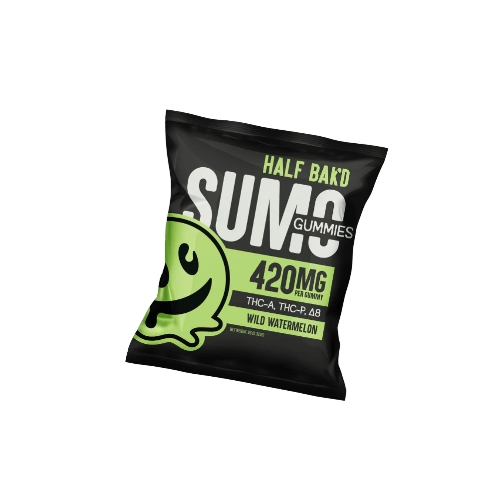 Half Bak'd - Sumo Gummies (THC-A + THC-P) - Delta Gummies (420mg x 2 Gummies)