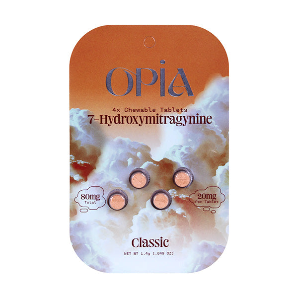 Opia - 7-Hydroxymitragynine Tablets (20mg x 4ct) - Kratom Capsules (Single)