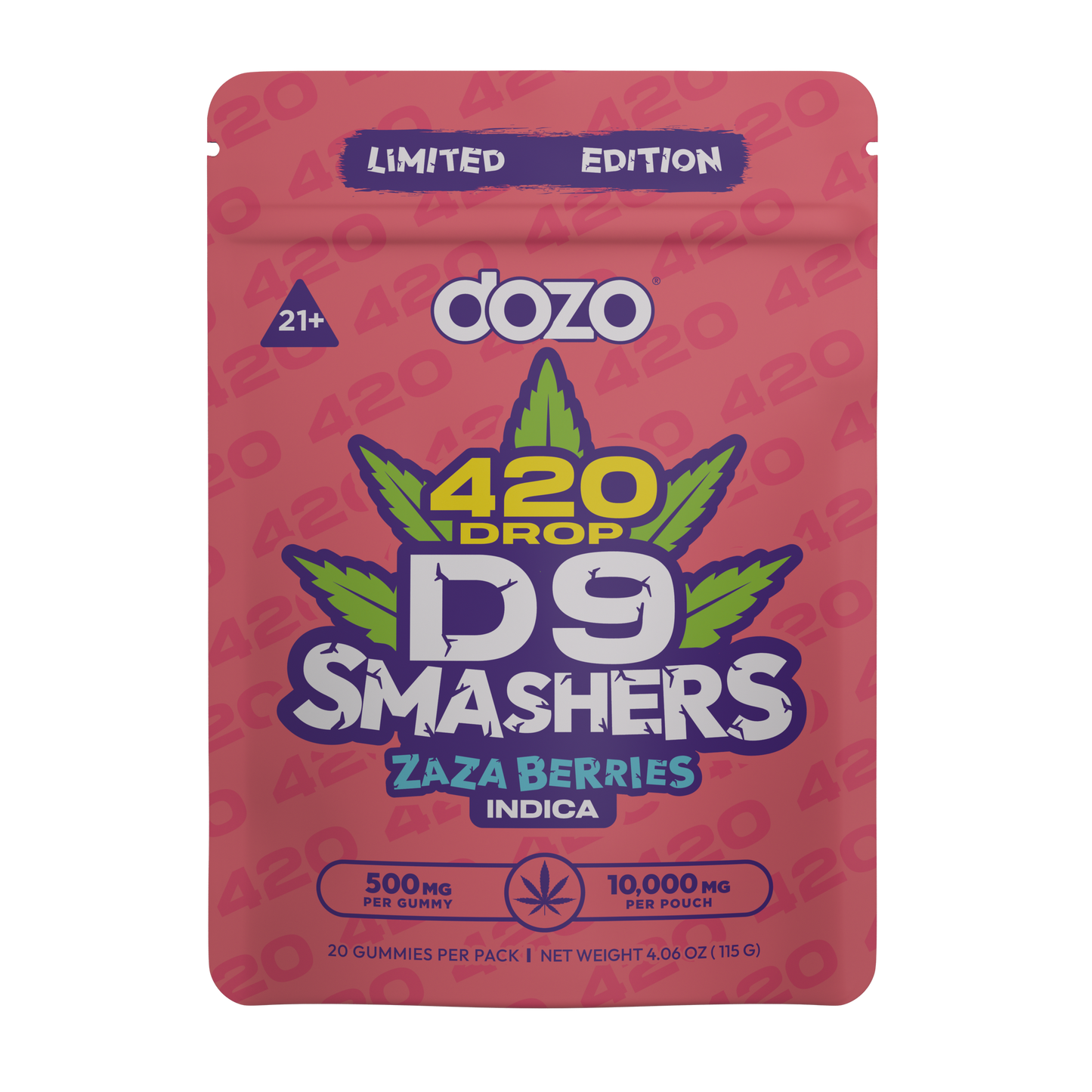 DOZO D9 SMASHERS GUMMIES 10000MG/20CT/5PK