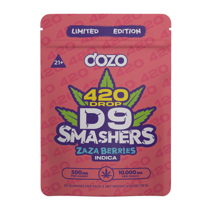 DOZO D9 SMASHERS GUMMIES 10000MG/20CT/5PK