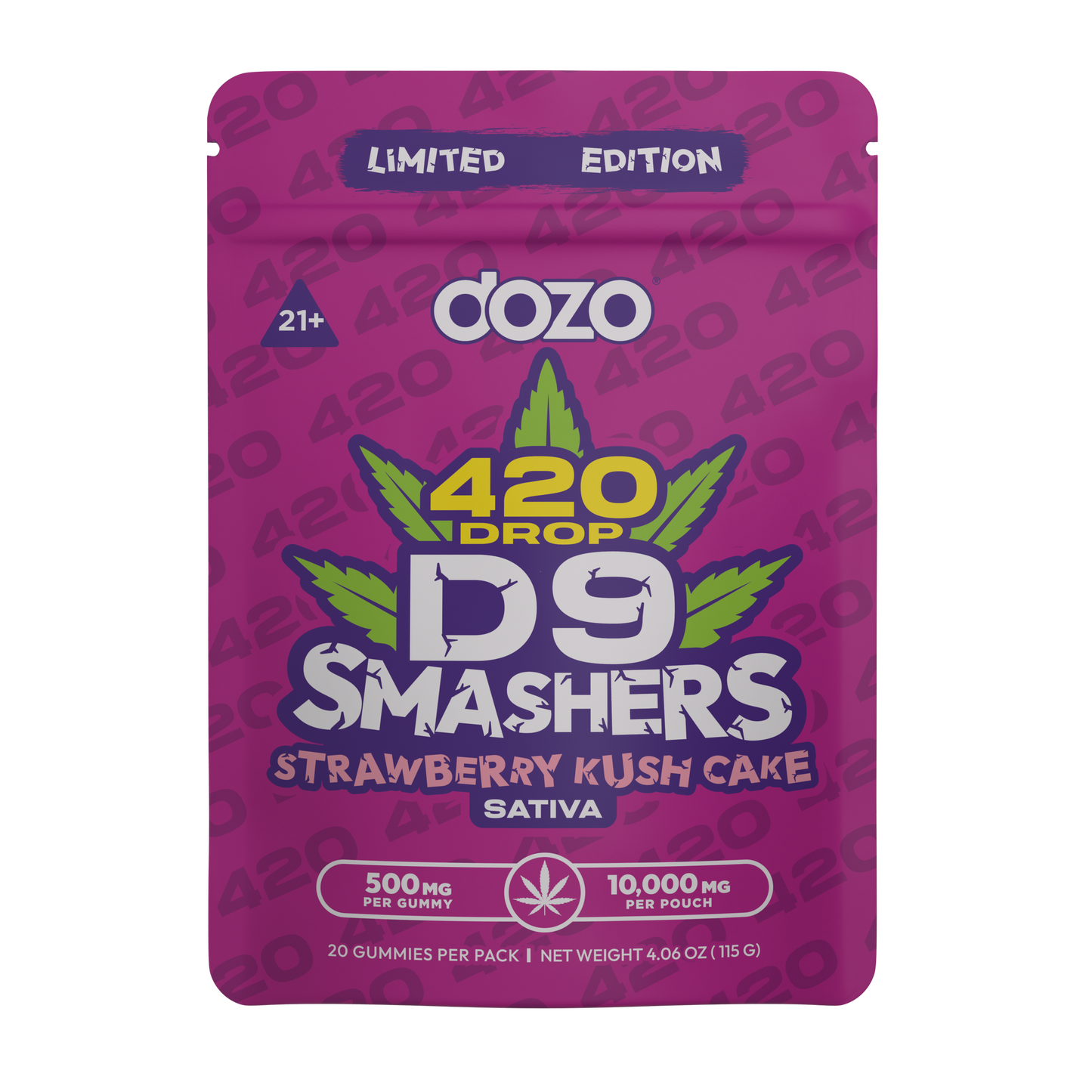 DOZO D9 SMASHERS GUMMIES 10000MG/20CT/5PK