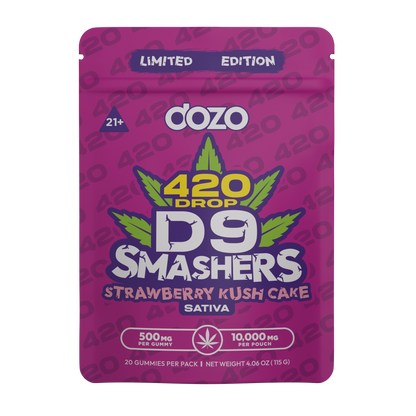 DOZO D9 SMASHERS GUMMIES 10000MG/20CT/5PK