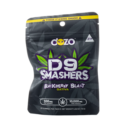 DOZO D9 SMASHERS GUMMIES 10000MG/20CT/5PK