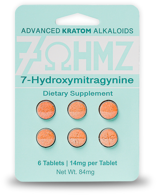7 OHMZ ADVANCED KRATOM ALKALOIDS - 6 TABLETS