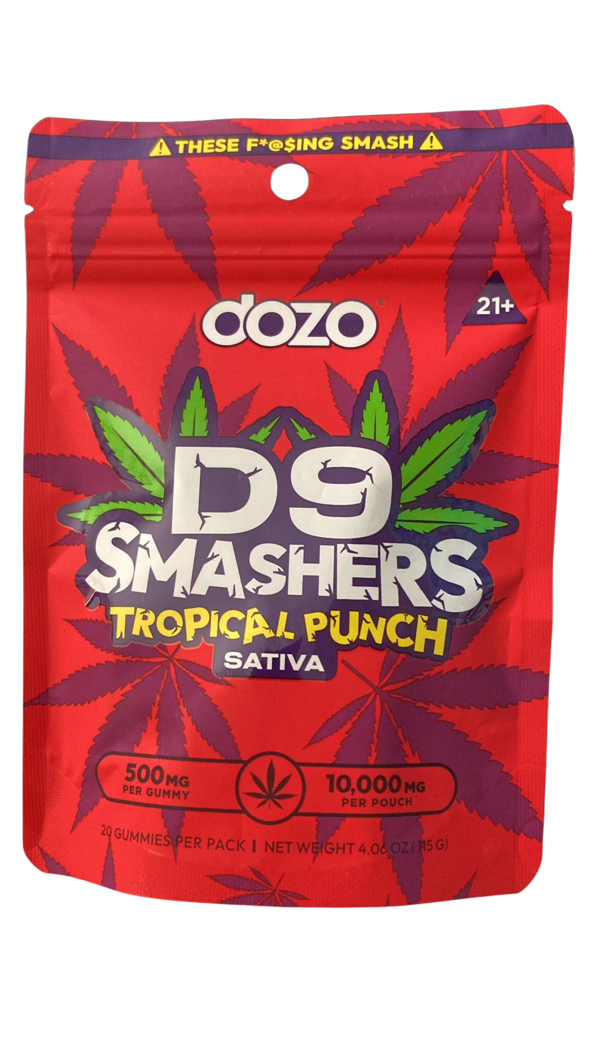 DOZO D9 SMASHERS GUMMIES 10000MG/20CT/5PK