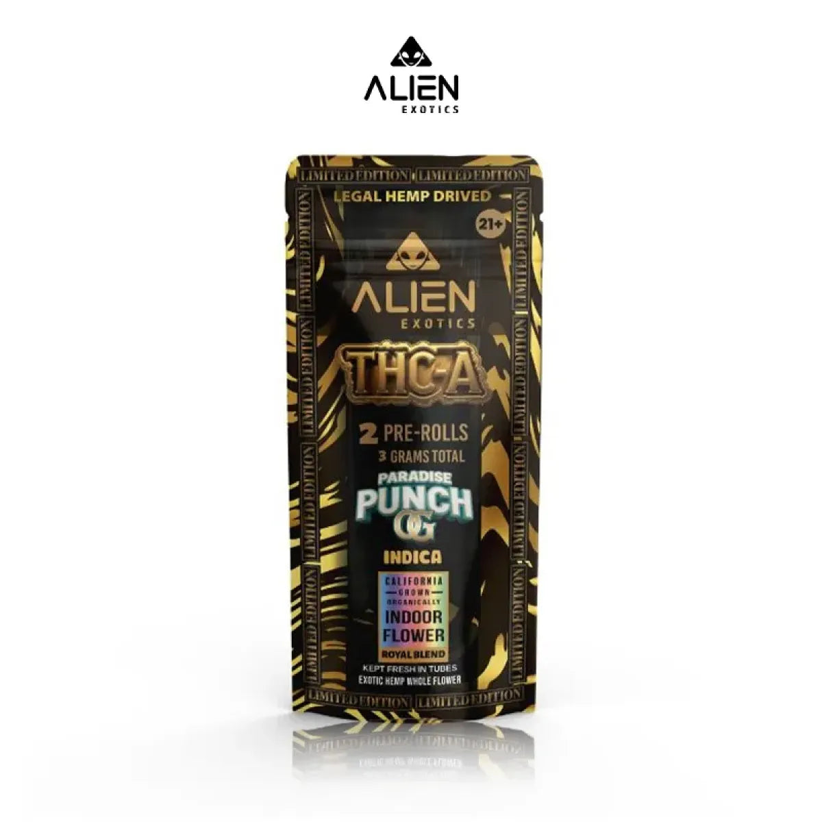 ALIEN EXOTICS LIMITED EDITION THC-A PRE ROLLS 1.5GM/2CT/10PK
