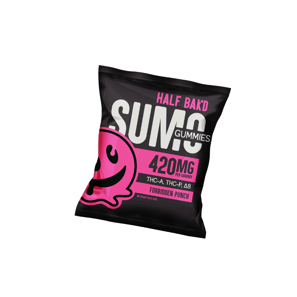 Half Bak'd - Sumo Gummies (THC-A + THC-P) - Delta Gummies (420mg x 2 Gummies)