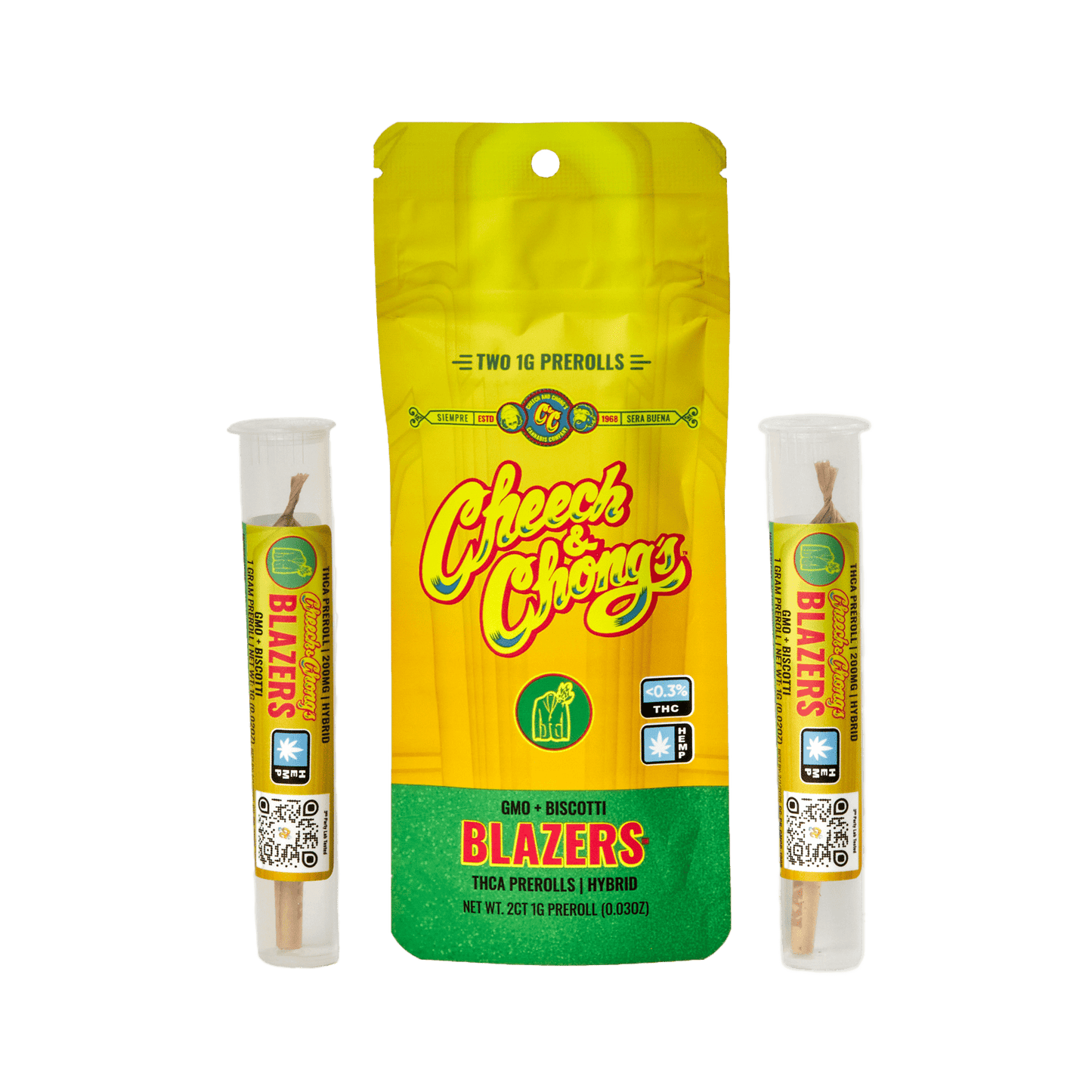Cheech and Chong's - Blazers (THC A+ HHC) - Delta Pre-Rolls (1g x 2 Pre-Rolls)
