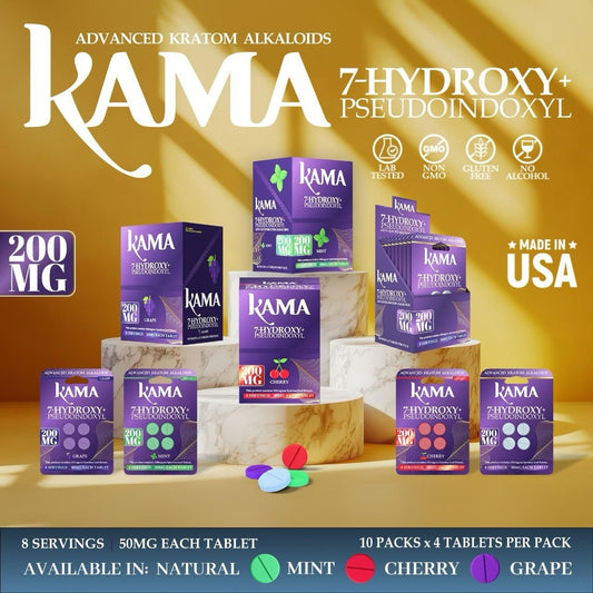 KAMA 200 MG 7-HYDROXY-PSEUDOINDOXYL 4ct Pill 10- Pack