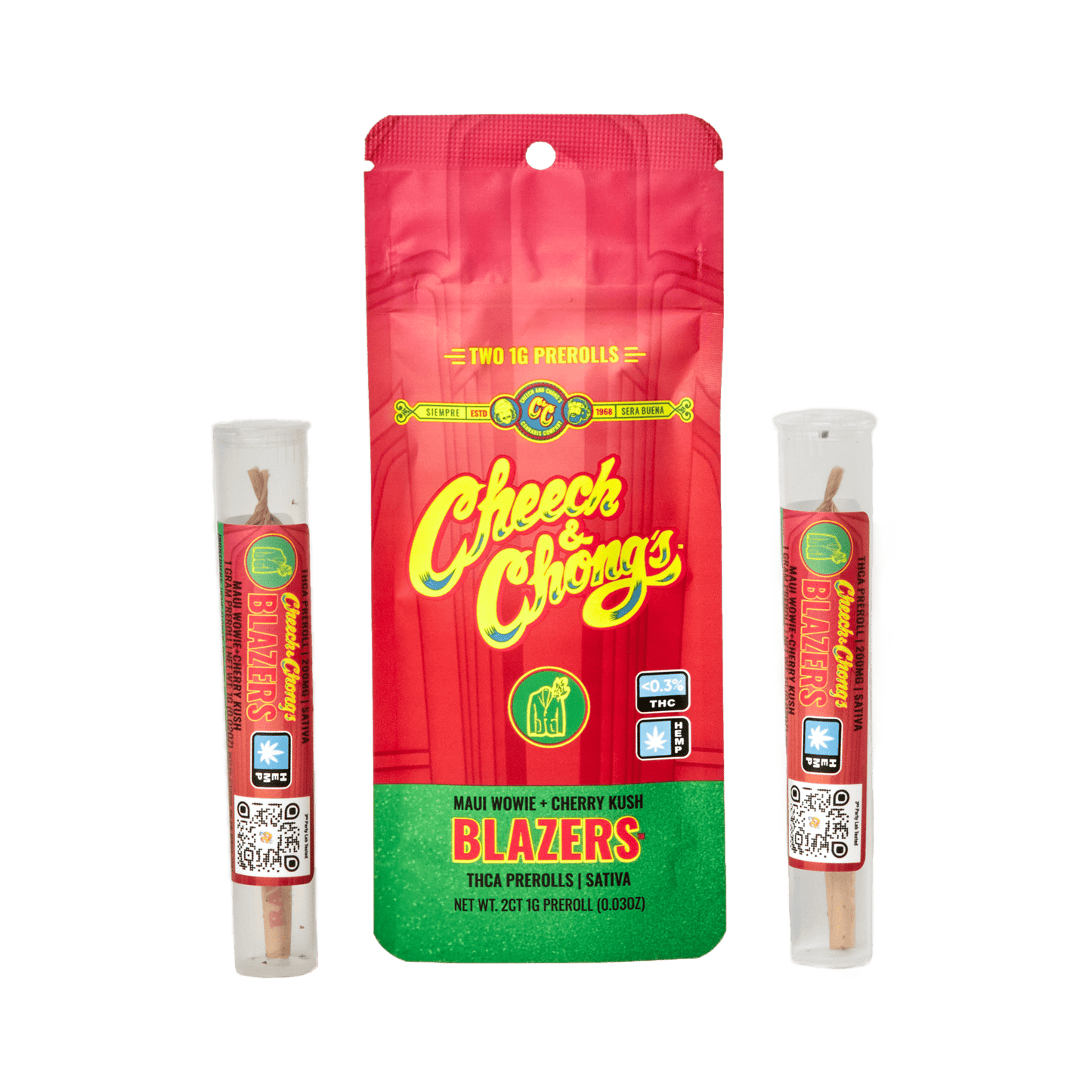 Cheech and Chong's - Blazers (THC A+ HHC) - Delta Pre-Rolls (1g x 2 Pre-Rolls)