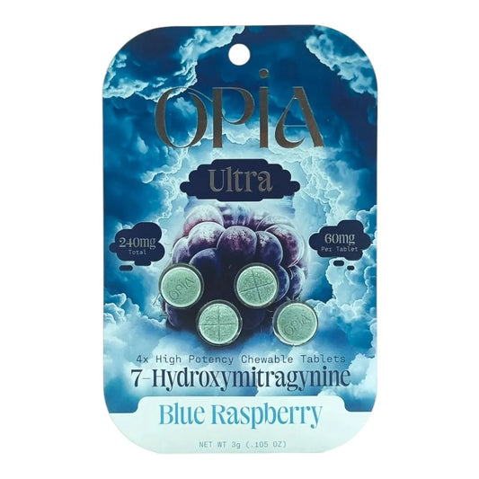 OPIA ULTRA 7 HYDROXY CHEWABLE KRATOM TABLETS 60MG/4CT/10PK