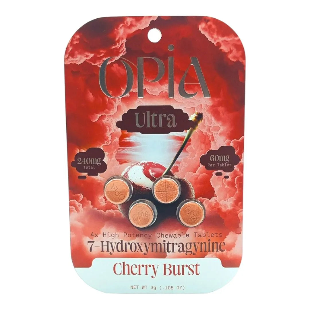 OPIA ULTRA 7 HYDROXY CHEWABLE KRATOM TABLETS 60MG/4CT/10PK