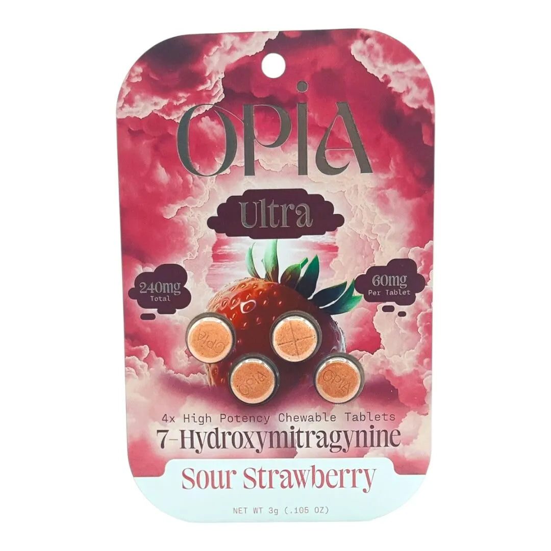 OPIA ULTRA 7 HYDROXY CHEWABLE KRATOM TABLETS 60MG/4CT/10PK
