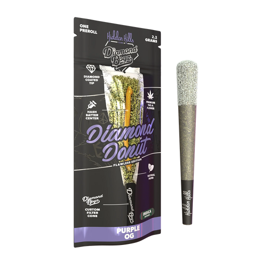 Hidden Hills x Diamond boyz Diamond Donut THCa Pre Roll 2.2g