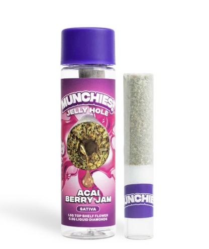 MUNCHIES JELLY HOLE THC-A DIAMOND PRE ROLLS 2GM/10CT/PK