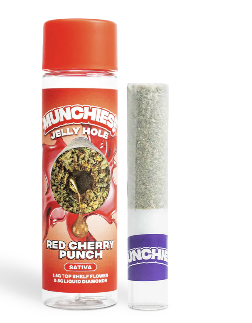 MUNCHIES JELLY HOLE THC-A DIAMOND PRE ROLLS 2GM/10CT/PK