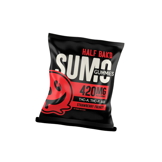 Half Bak'd - Sumo Gummies (THC-A + THC-P) - Delta Gummies (420mg x 2 Gummies)