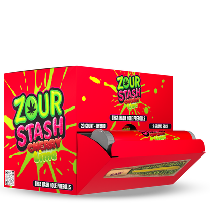 ZOUR STASH THC-A HASH HOLE PRE ROLLS 2GM/1CT/20PK