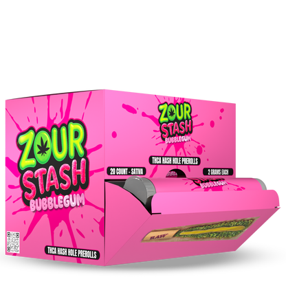 ZOUR STASH THC-A HASH HOLE PRE ROLLS 2GM/1CT/20PK