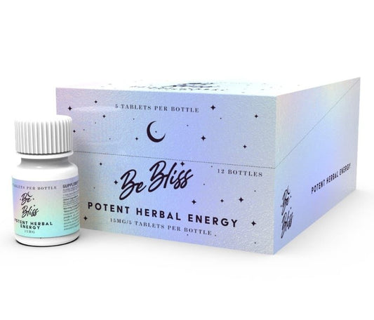 BE BLISS HERBAL ENERGY TABLETS 15MG/5CT/12PK