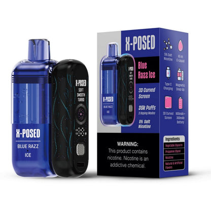 X-Posed 35K Disposable Full Kit 5% (Display Box of 5)  MADE IN MALAYSIA