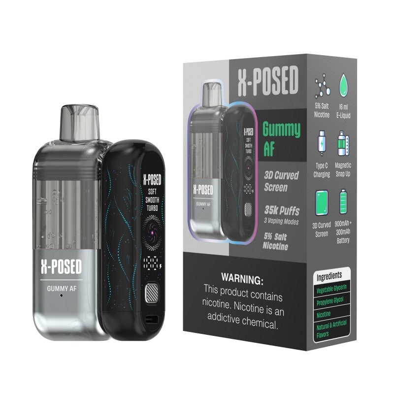 X-Posed 35K Disposable Full Kit 5% (Display Box of 5)  MADE IN MALAYSIA