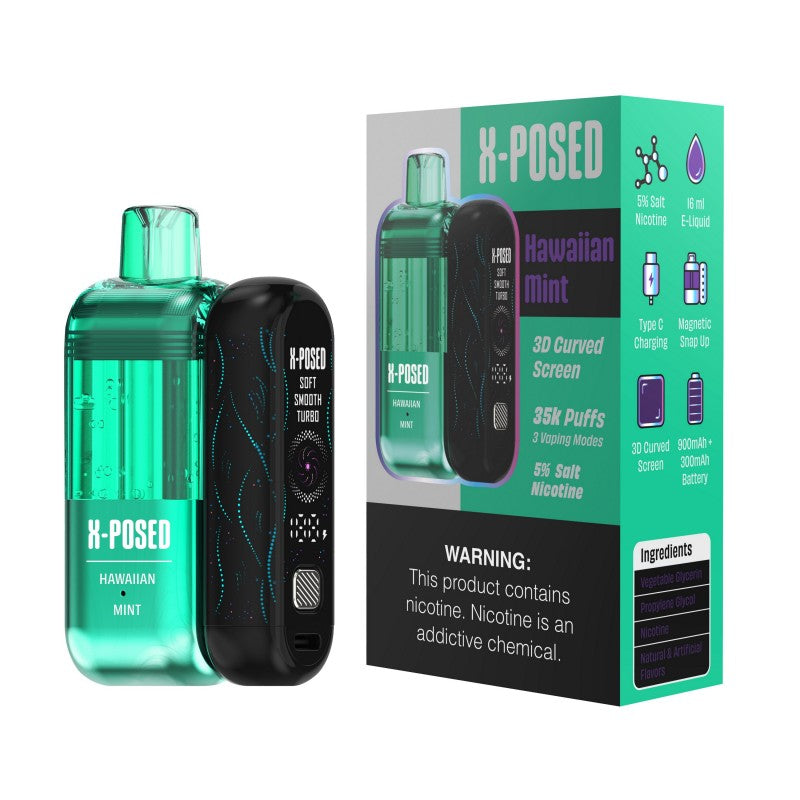 X-Posed 35K Disposable Full Kit 5% (Display Box of 5)  MADE IN MALAYSIA