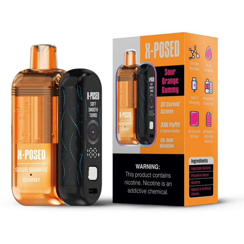 X-Posed 35K Disposable Full Kit 5% (Display Box of 5)  MADE IN MALAYSIA