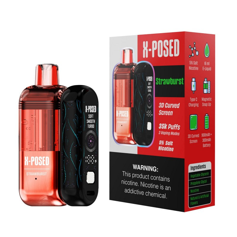 X-Posed 35K Disposable Full Kit 5% (Display Box of 5)  MADE IN MALAYSIA