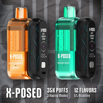 X-Posed 35K Disposable Full Kit 5% (Display Box of 5)  MADE IN MALAYSIA