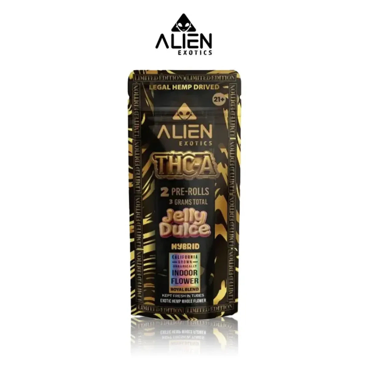 ALIEN EXOTICS LIMITED EDITION THC-A PRE ROLLS 1.5GM/2CT/10PK