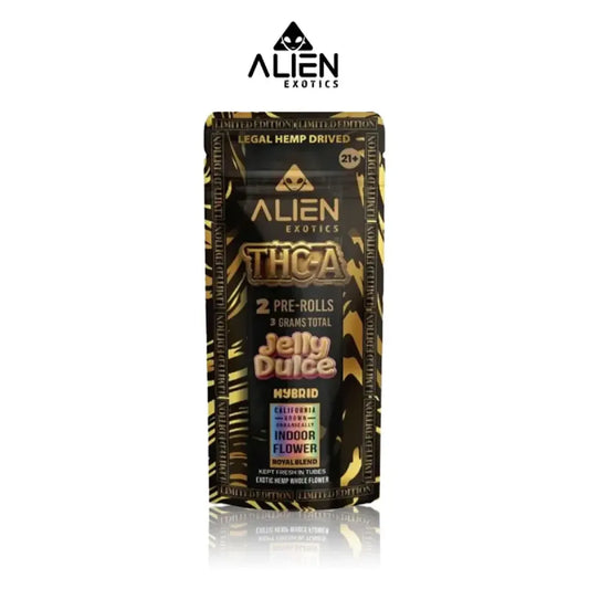 ALIEN EXOTICS LIMITED EDITION THC-A PRE ROLLS 1.5GM/2CT/10PK