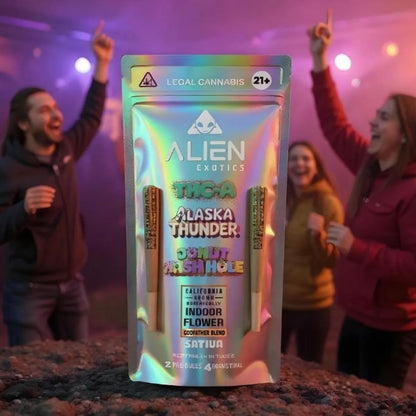 ALIEN EXOTIC THC-A DONUT HASH HOLES PRE ROLLS 2GM/2CT/10PK