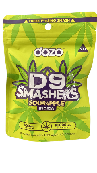 DOZO D9 SMASHERS GUMMIES 10000MG/20CT/5PK