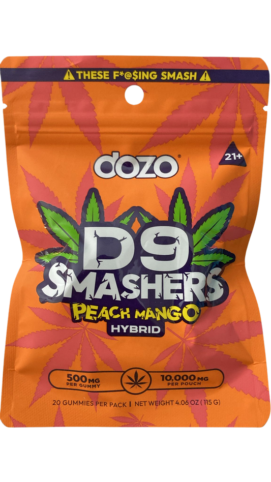 DOZO D9 SMASHERS GUMMIES 10000MG/20CT/5PK