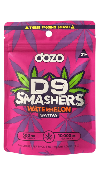 DOZO D9 SMASHERS GUMMIES 10000MG/20CT/5PK