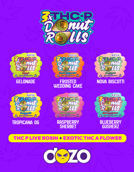 Dozo THC-P Donut Rolls - 3 ct
