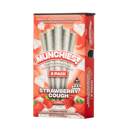 MUNCHIES THC-A DIAMOND INFUSED PRE ROLLS 1GM/5CT/10PK
