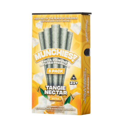 MUNCHIES THC-A DIAMOND INFUSED PRE ROLLS 1GM/5CT/10PK