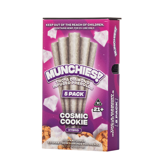 MUNCHIES THC-A DIAMOND INFUSED PRE ROLLS 1GM/5CT/10PK