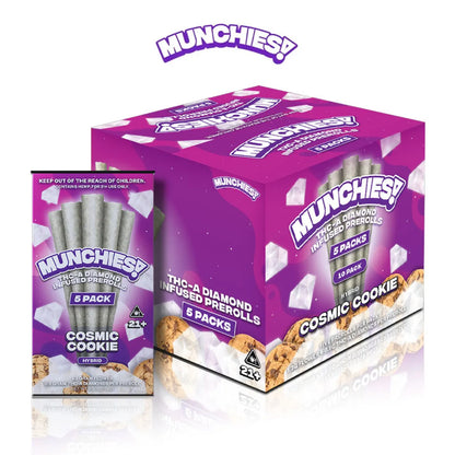 MUNCHIES THC-A DIAMOND INFUSED PRE ROLLS 1GM/5CT/10PK
