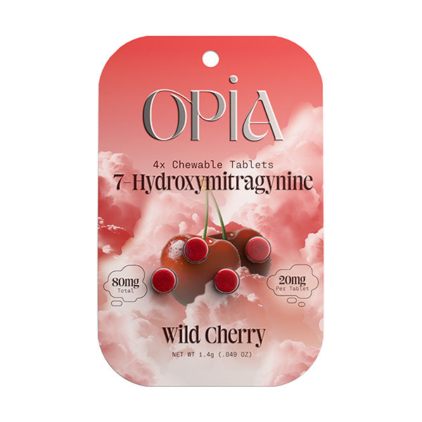 Opia - 7-Hydroxymitragynine Tablets (20mg x 4ct) - Kratom Capsules (Single)